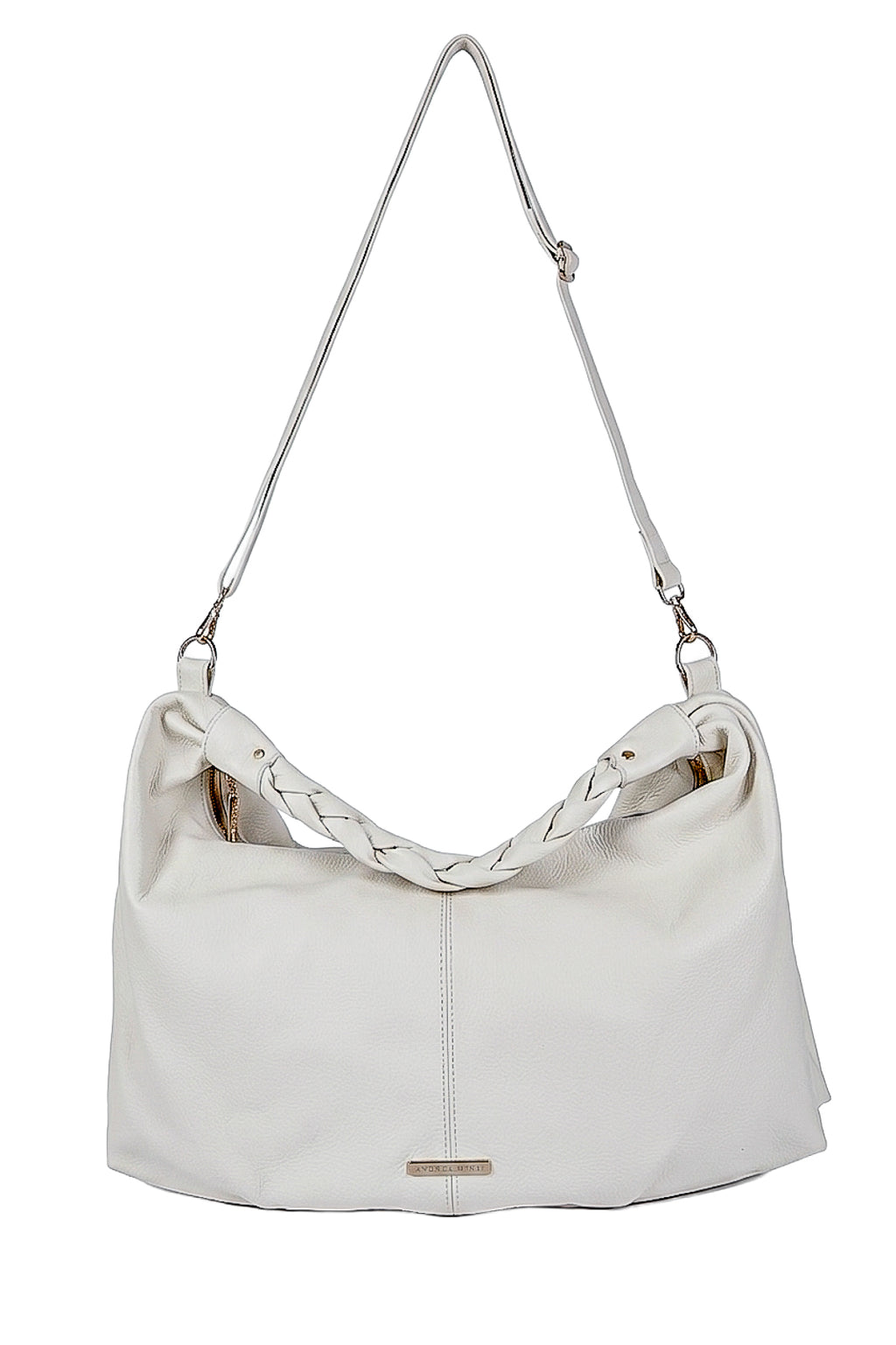 Bolsa saco grande de couro liso Cassia