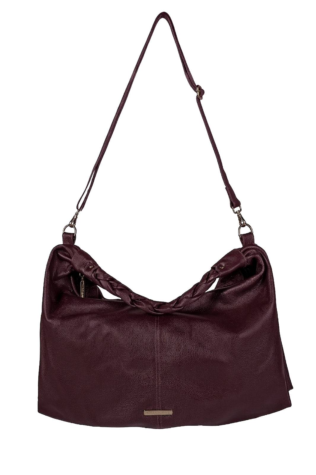 Bolsa saco grande de couro liso Cassia