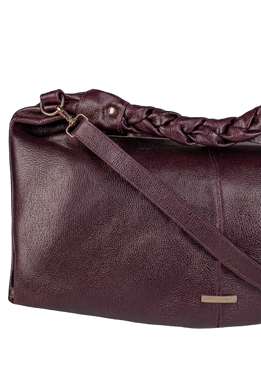 Bolsa saco grande de couro liso Cassia