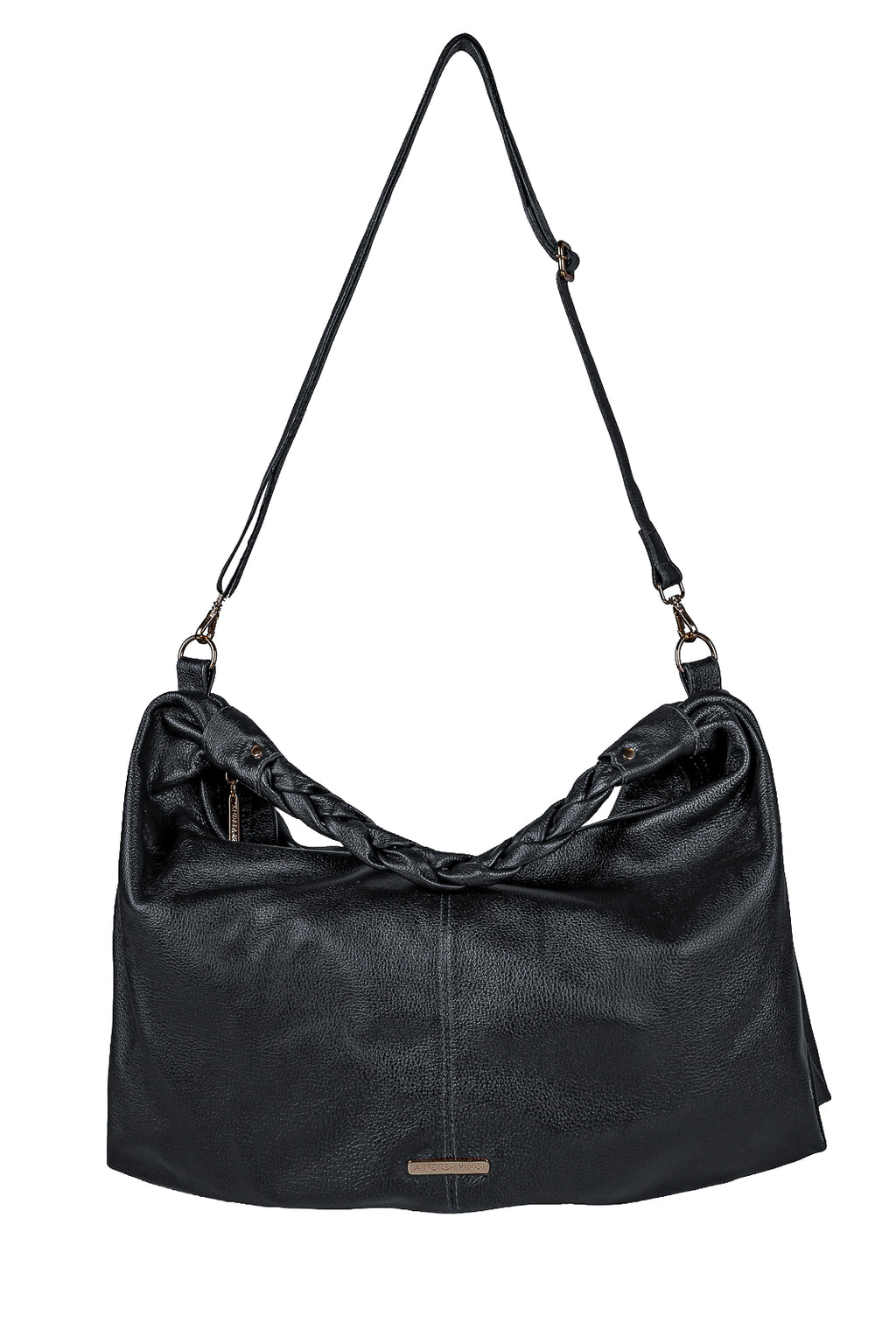 Bolsa saco grande de couro liso Cassia