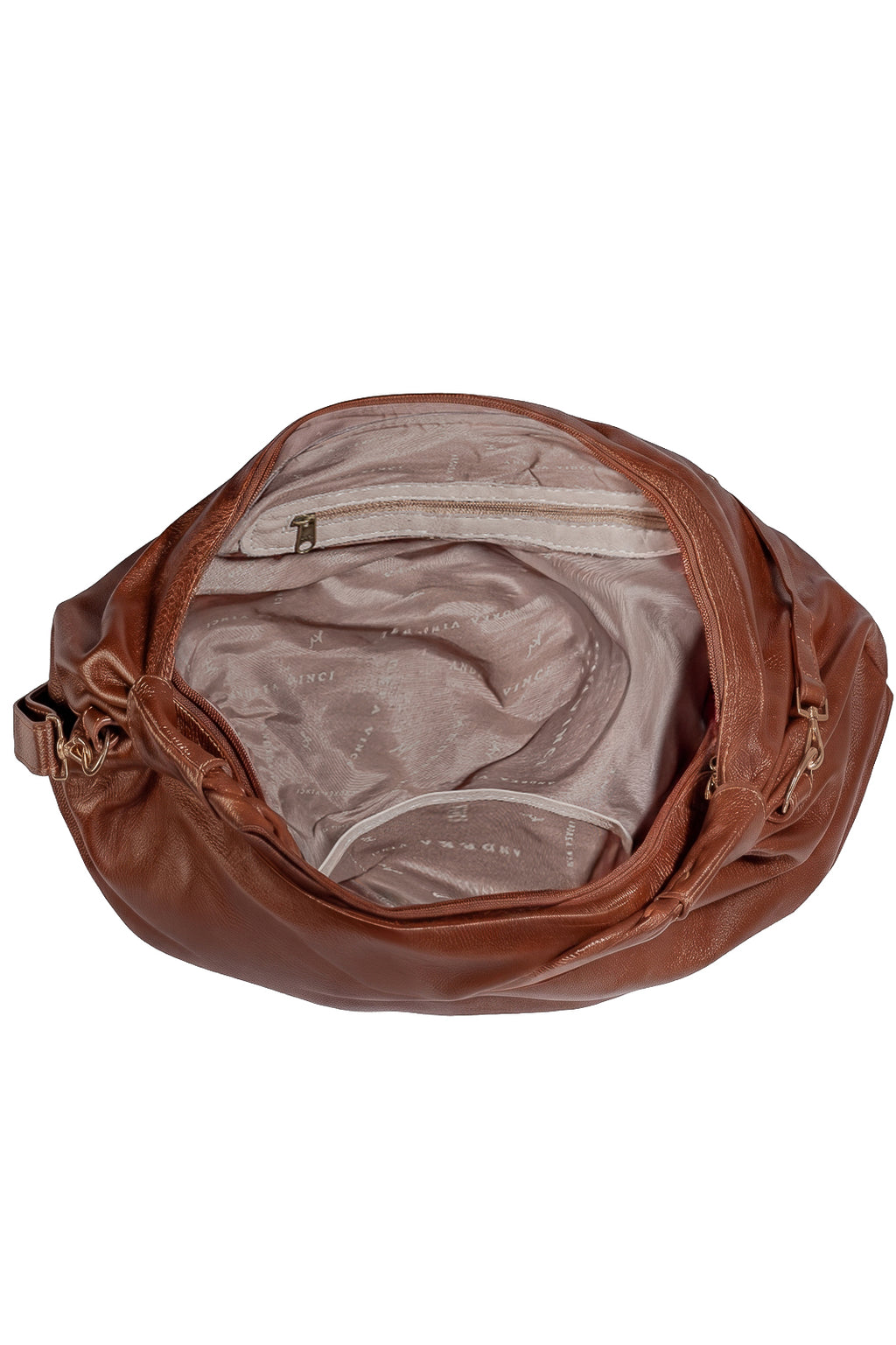 Bolsa saco grande de couro liso Cassia