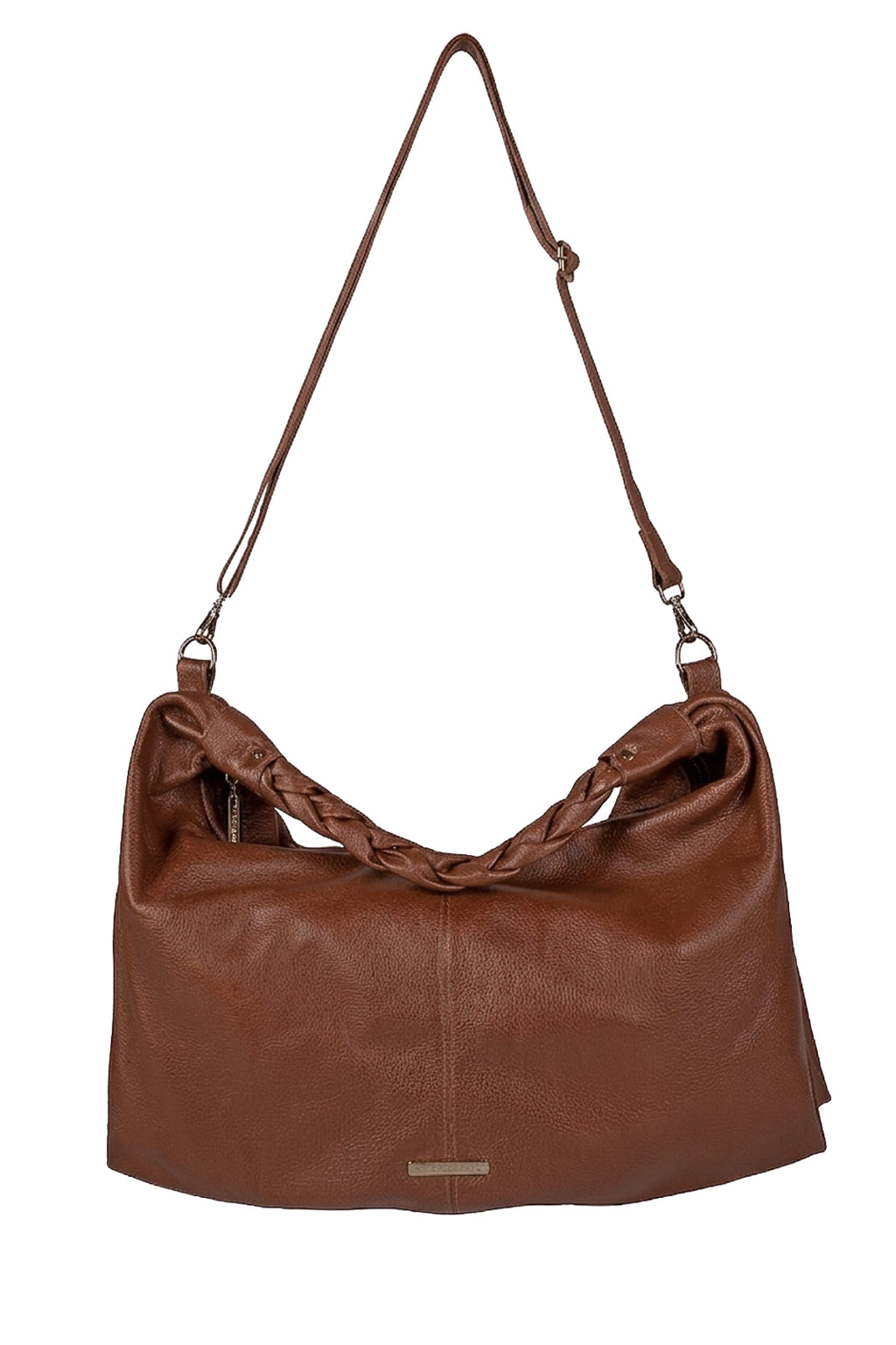Bolsa saco grande de couro liso Cassia