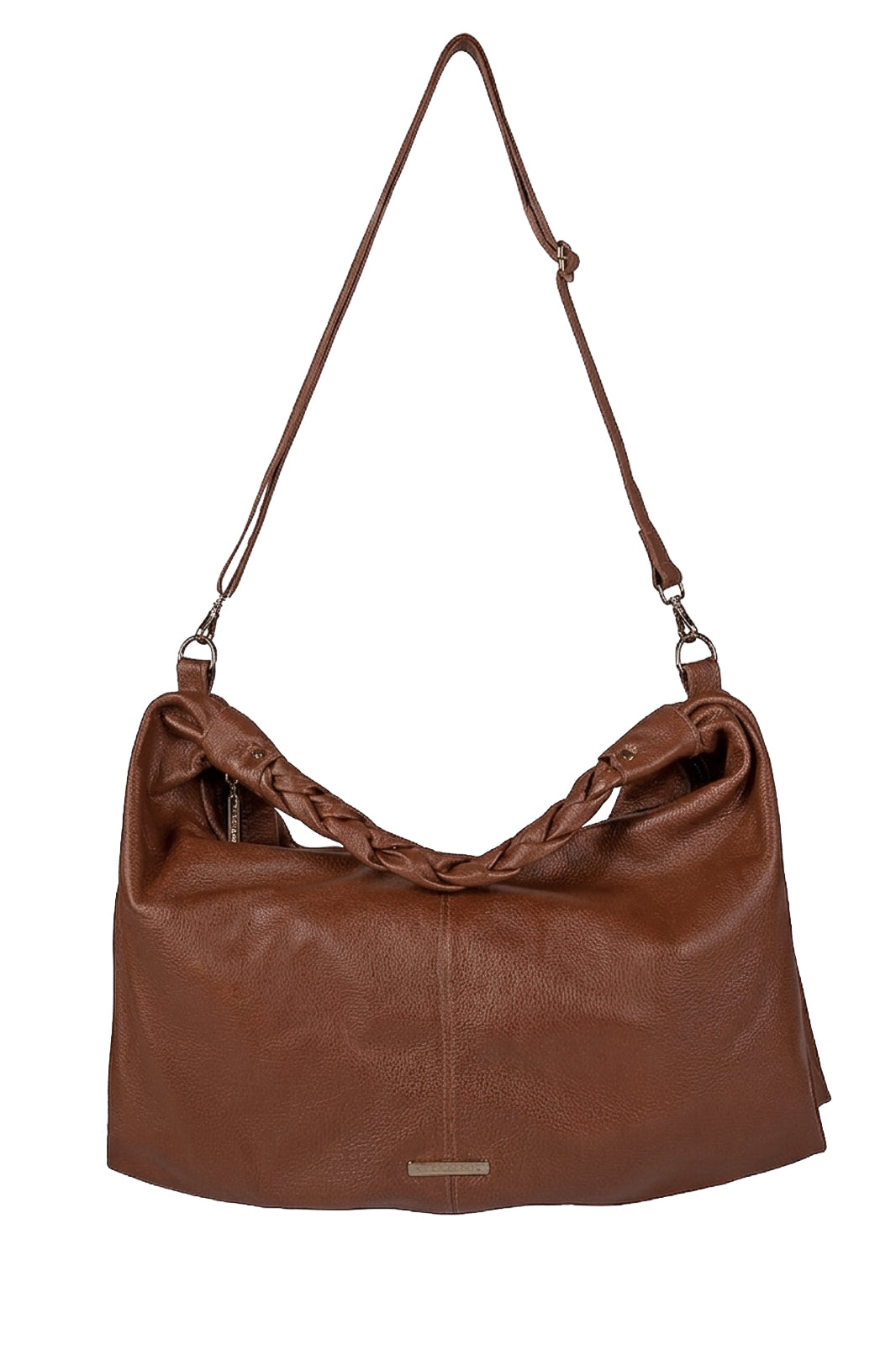 Bolsa saco grande de couro liso Cassia