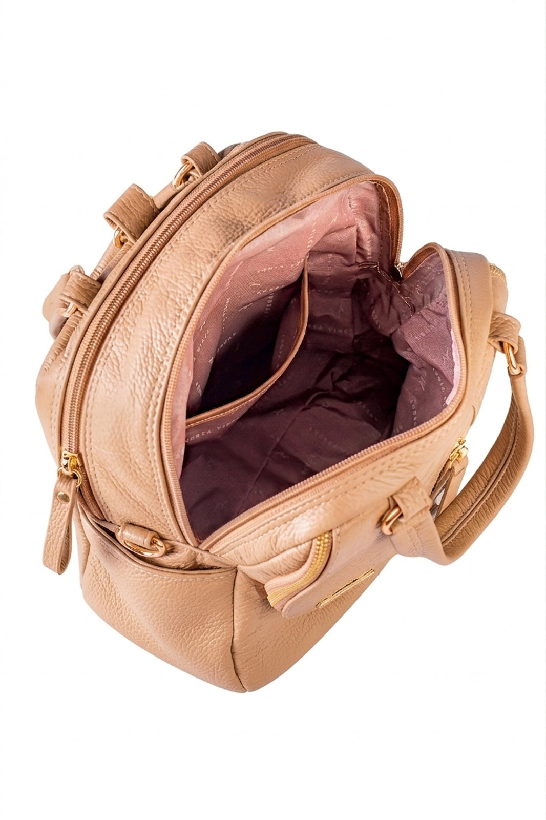 Bolsa mochila 2 em 1 em couro croco Marina