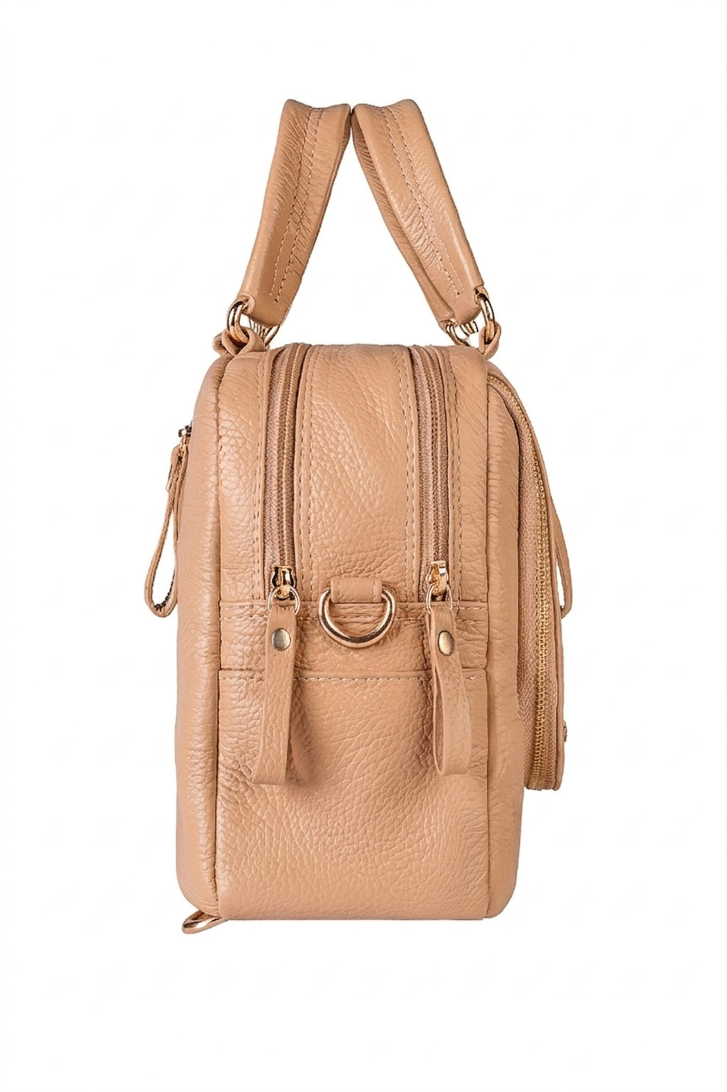 Bolsa mochila 2 em 1 em couro croco Marina