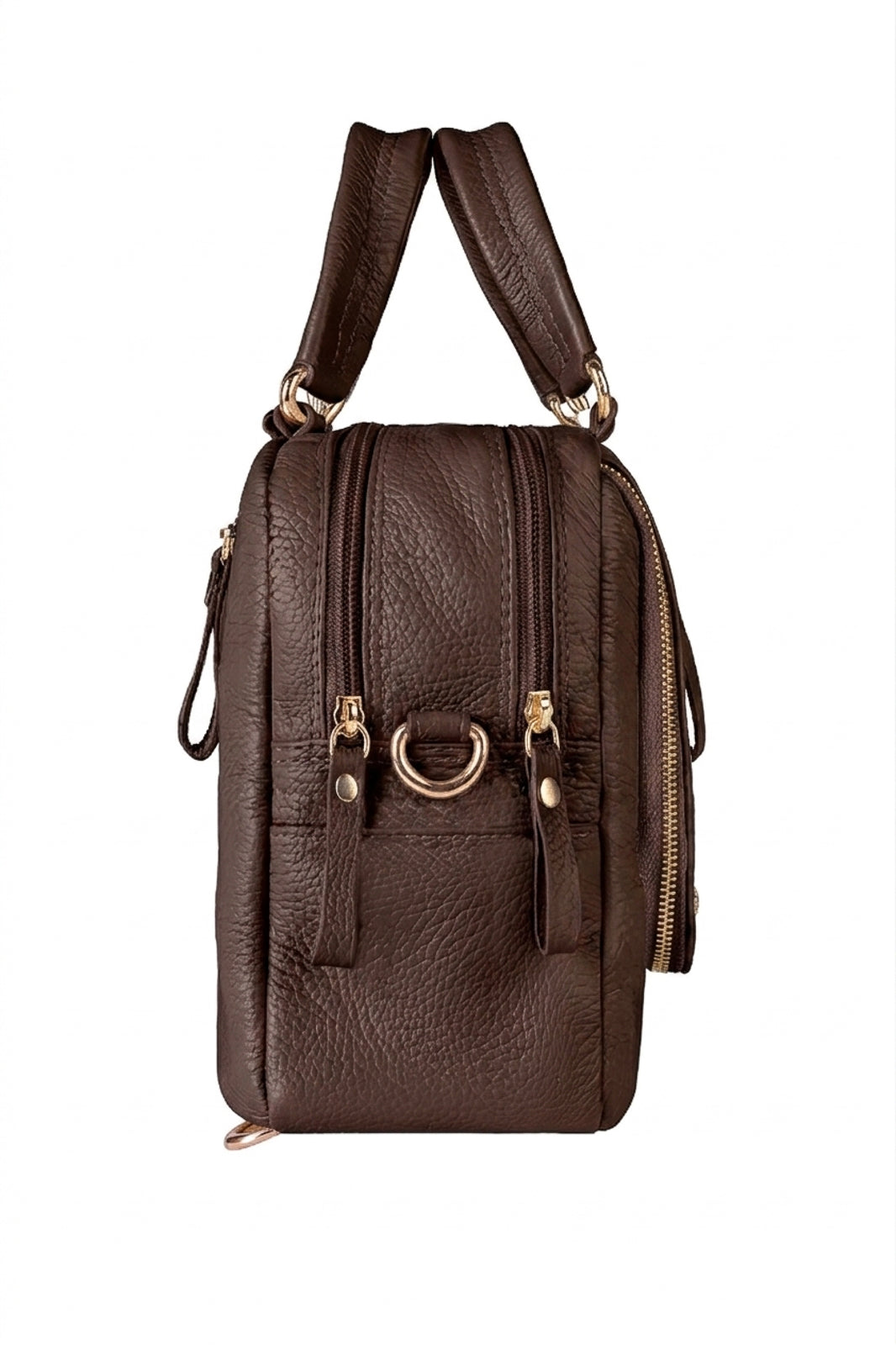 Bolsa mochila 2 em 1 em couro croco Marina