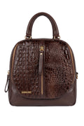 Bolsa mochila 2 em 1 em couro croco Marina