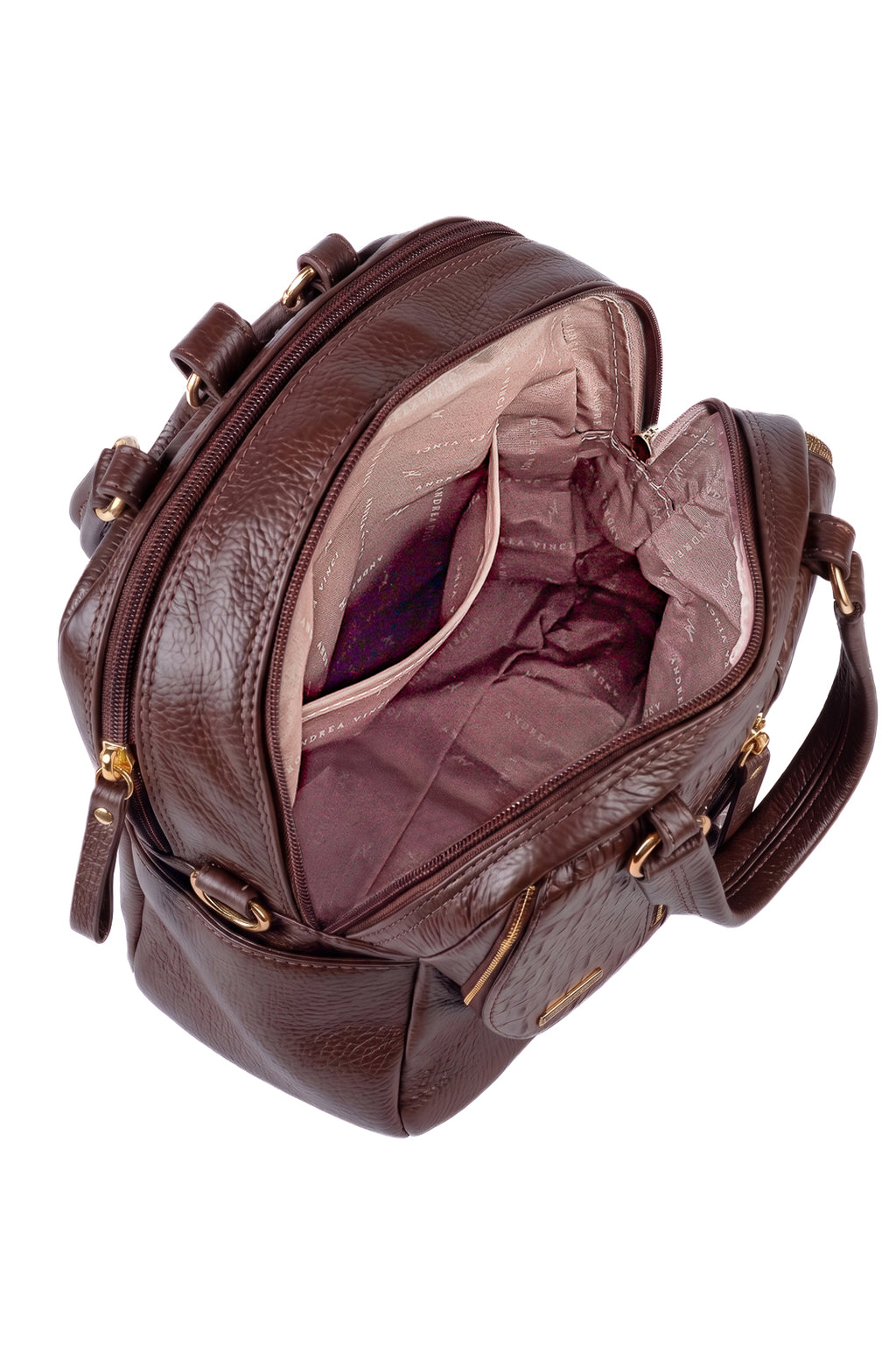 Bolsa mochila 2 em 1 em couro croco Marina