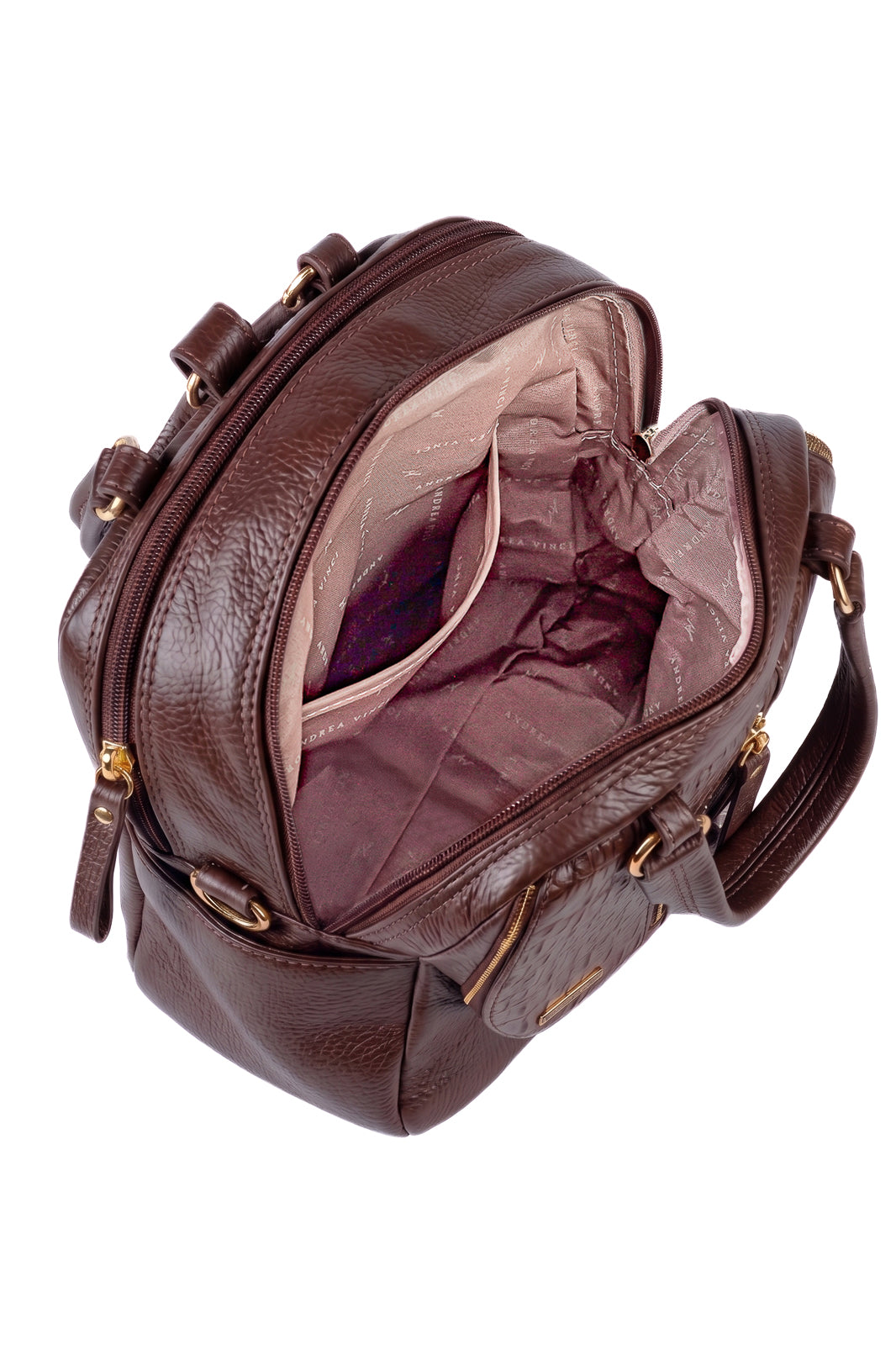 Bolsa mochila 2 em 1 em couro croco Marina