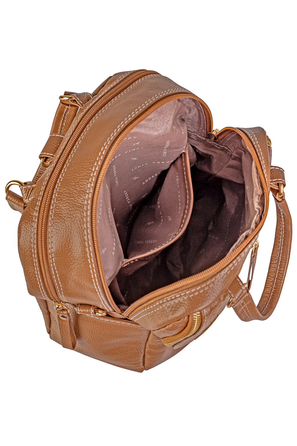 Bolsa mochila 2 em 1 em couro croco Marina