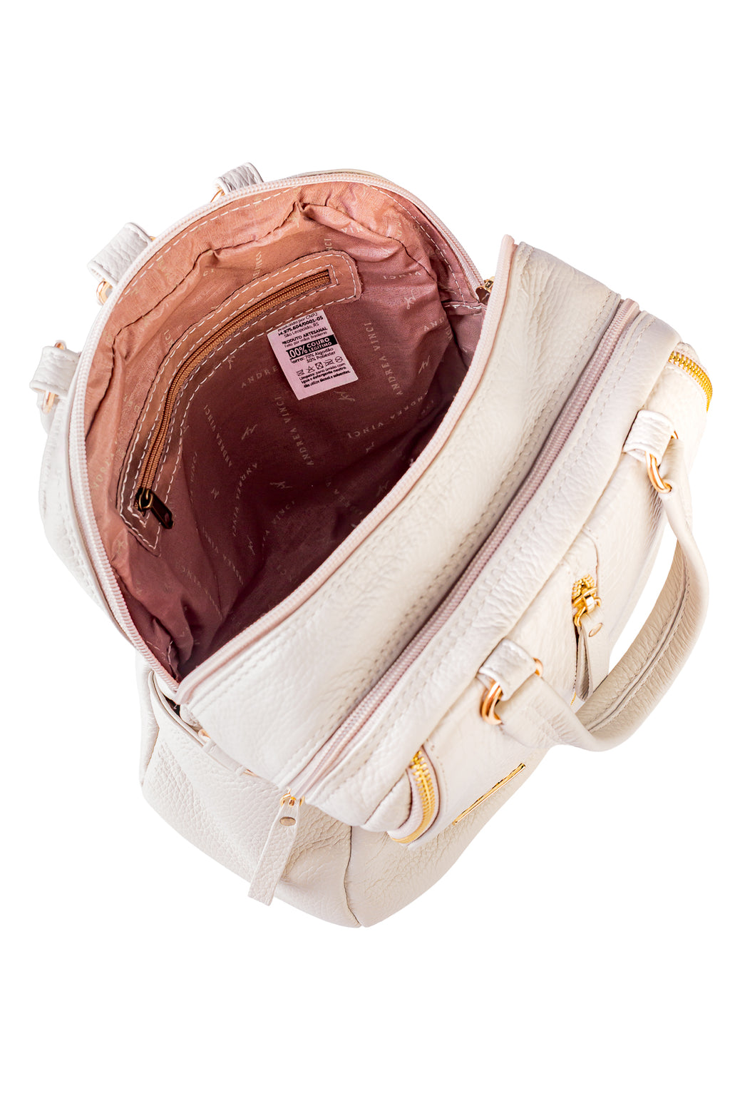 Bolsa mochila 2 em 1 em couro croco Marina