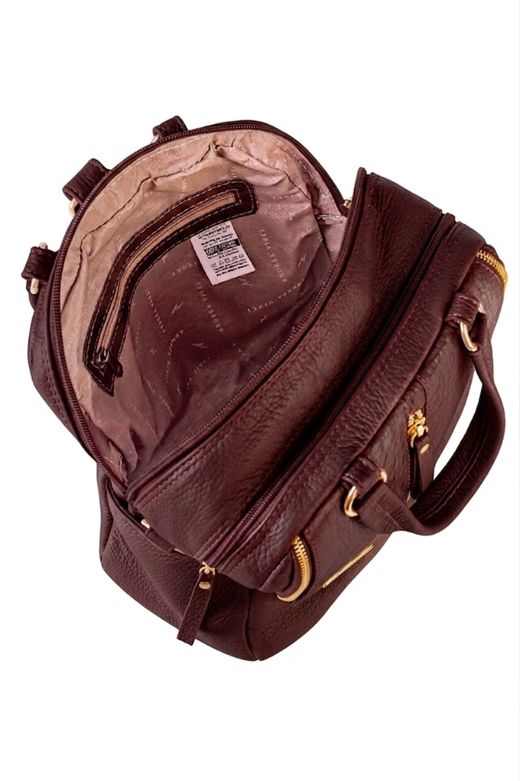 Bolsa mochila 2 em 1 em couro croco Marina