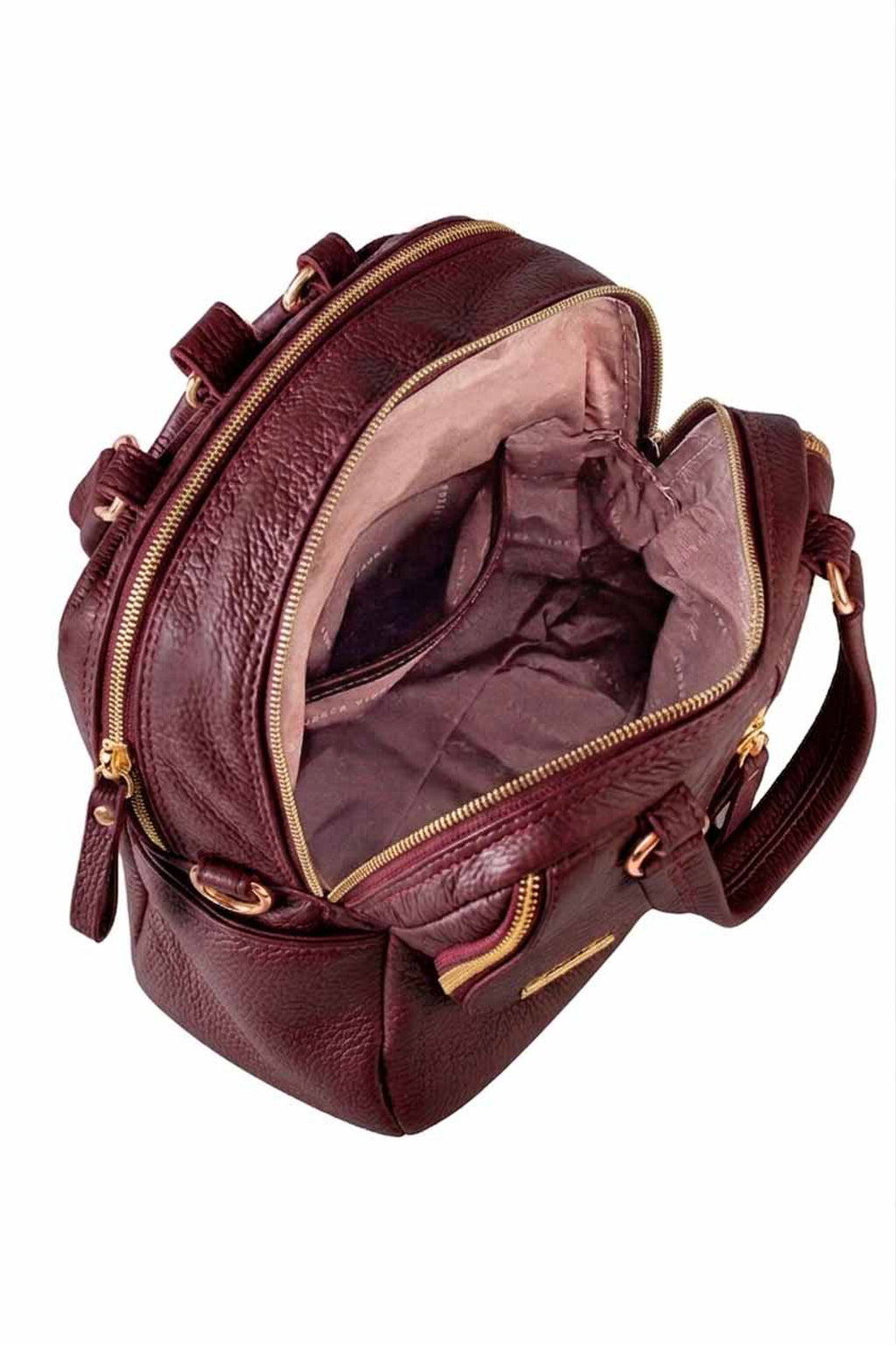 Bolsa mochila 2 em 1 em couro croco Marina