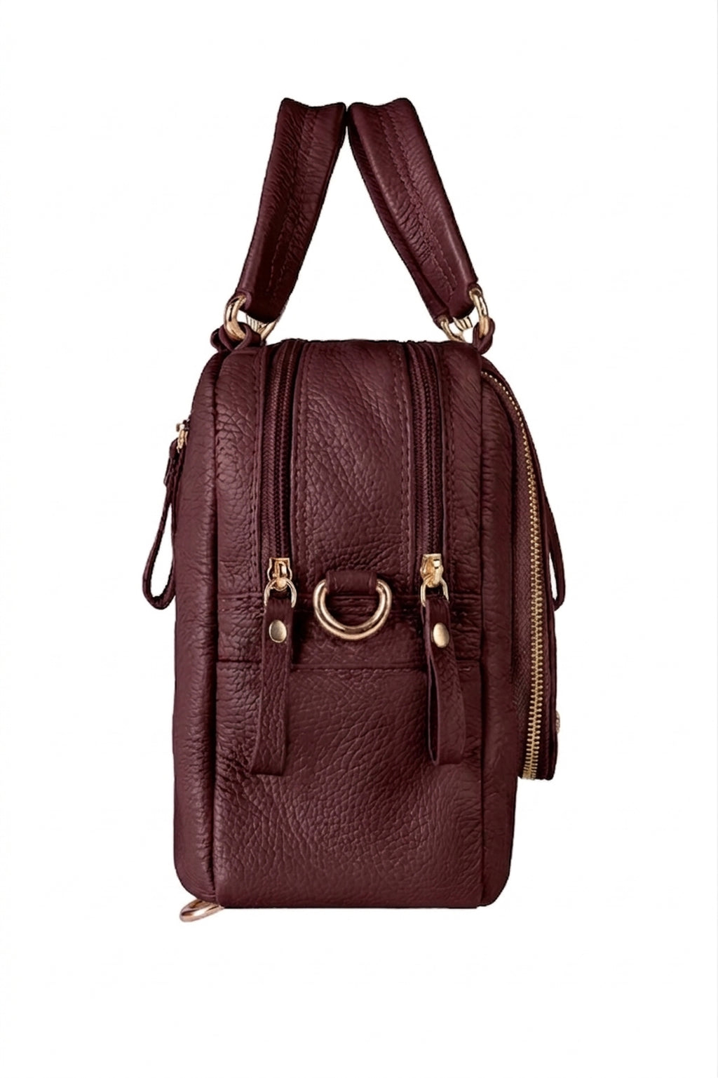 Bolsa mochila 2 em 1 em couro croco Marina
