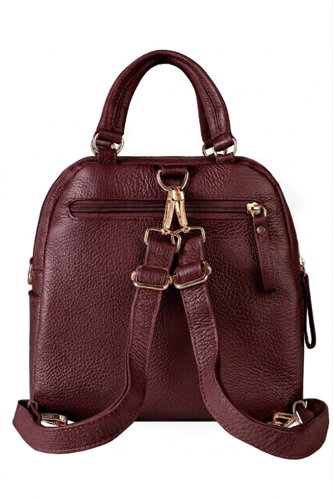 Bolsa mochila 2 em 1 em couro croco Marina
