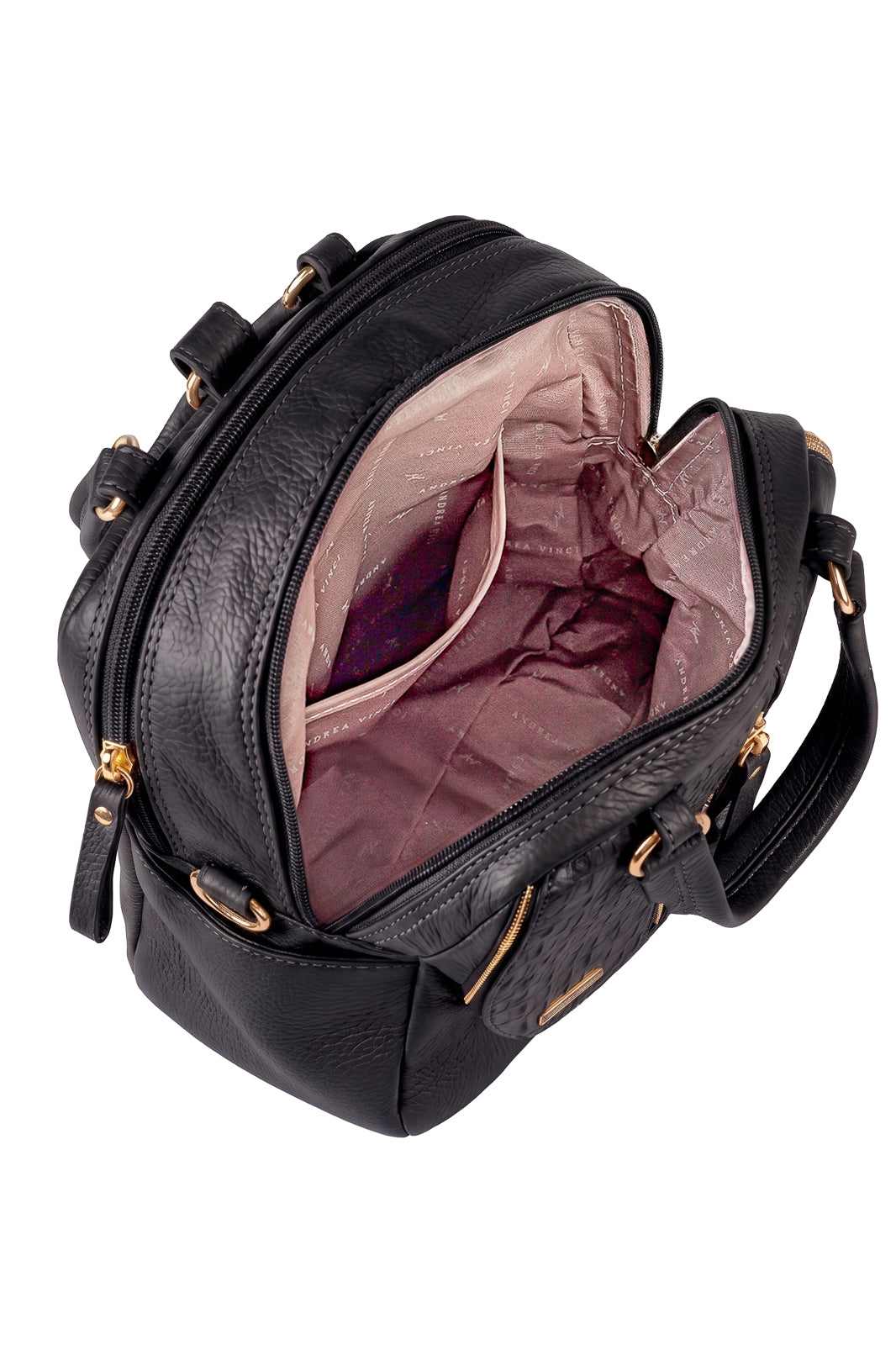 Bolsa mochila 2 em 1 em couro croco Marina