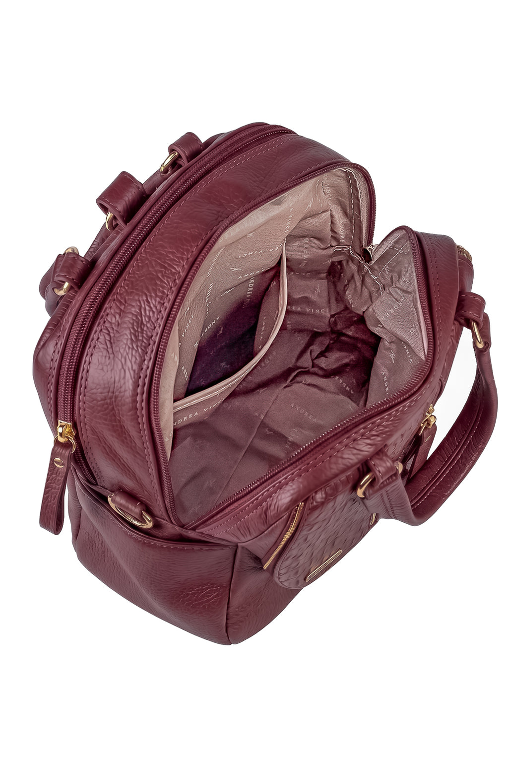 Bolsa mochila 2 em 1 em couro croco Marina