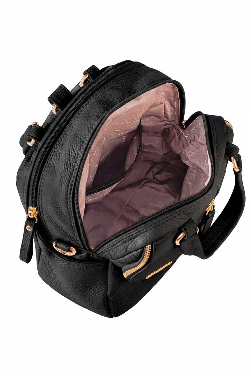 Bolsa mochila 2 em 1 em couro croco Marina
