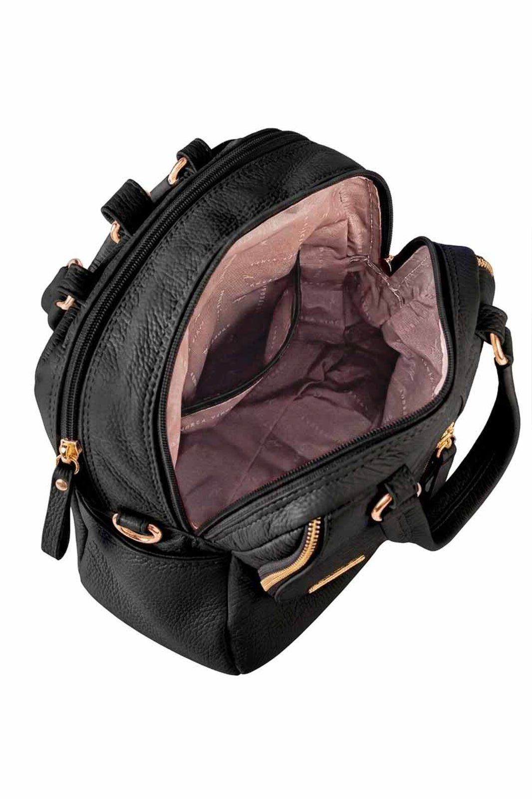 Bolsa mochila 2 em 1 em couro croco Marina