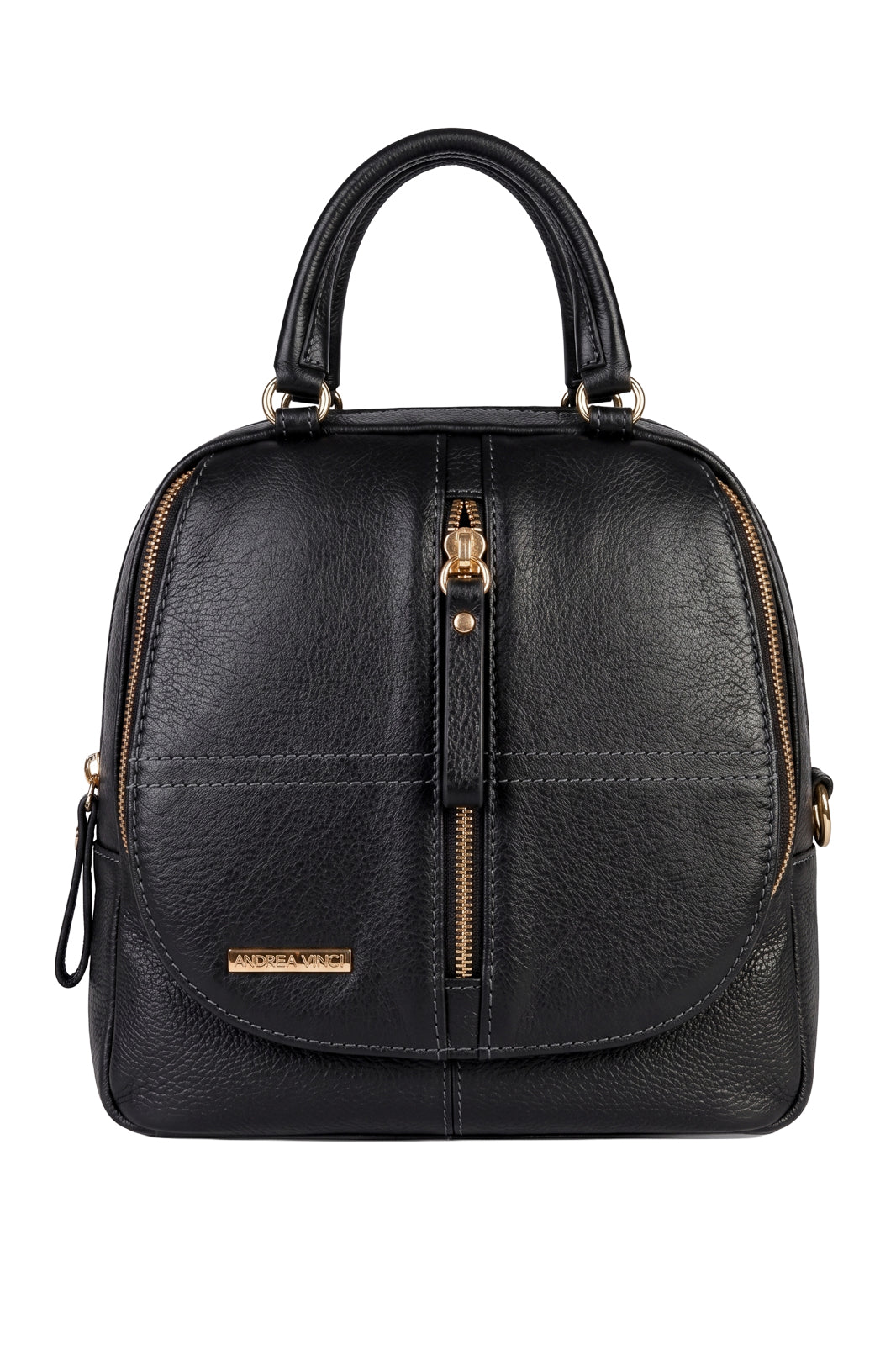 Bolsa mochila 2 em 1 em couro liso Marina