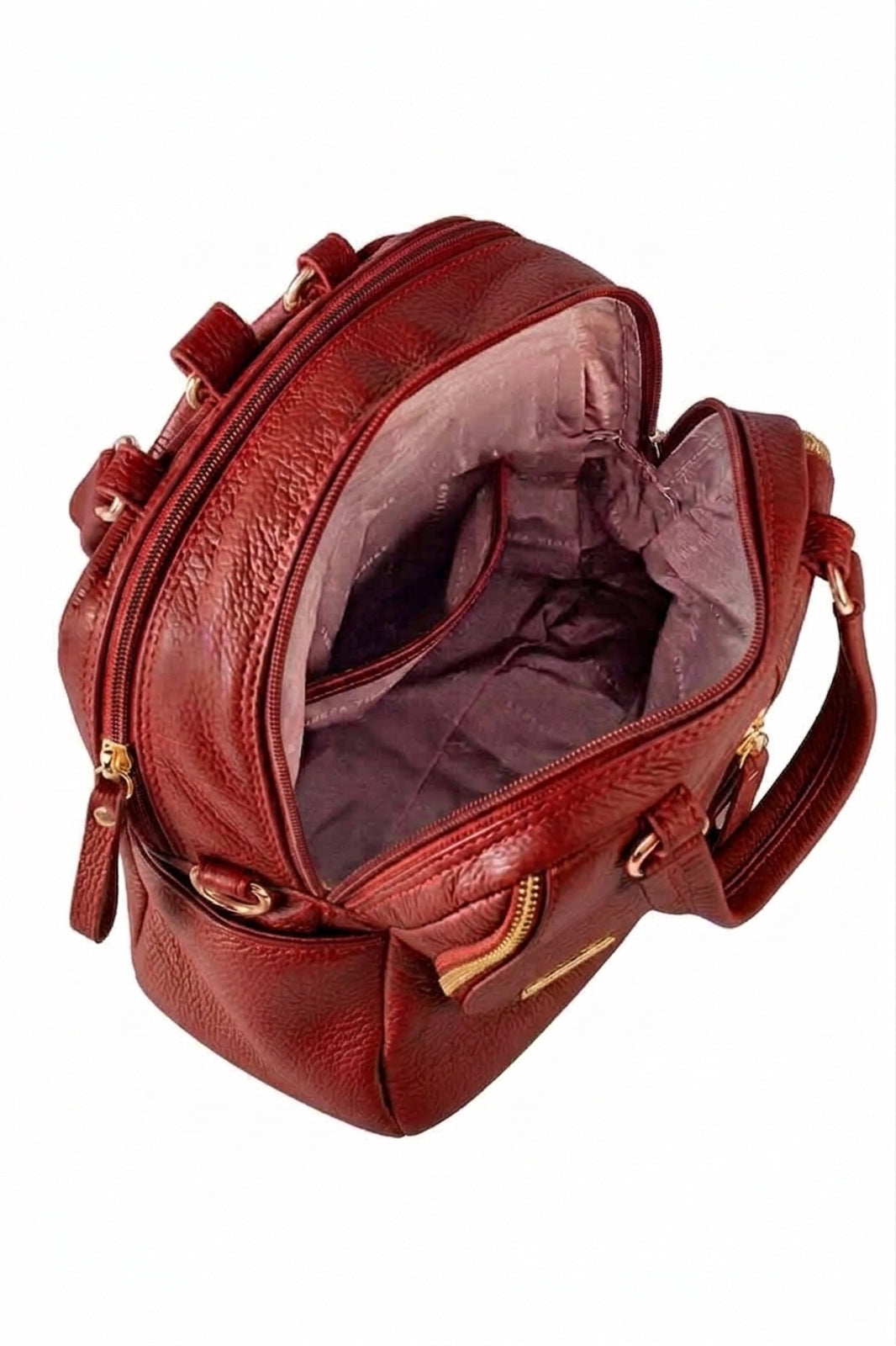 Bolsa mochila 2 em 1 em couro croco Marina