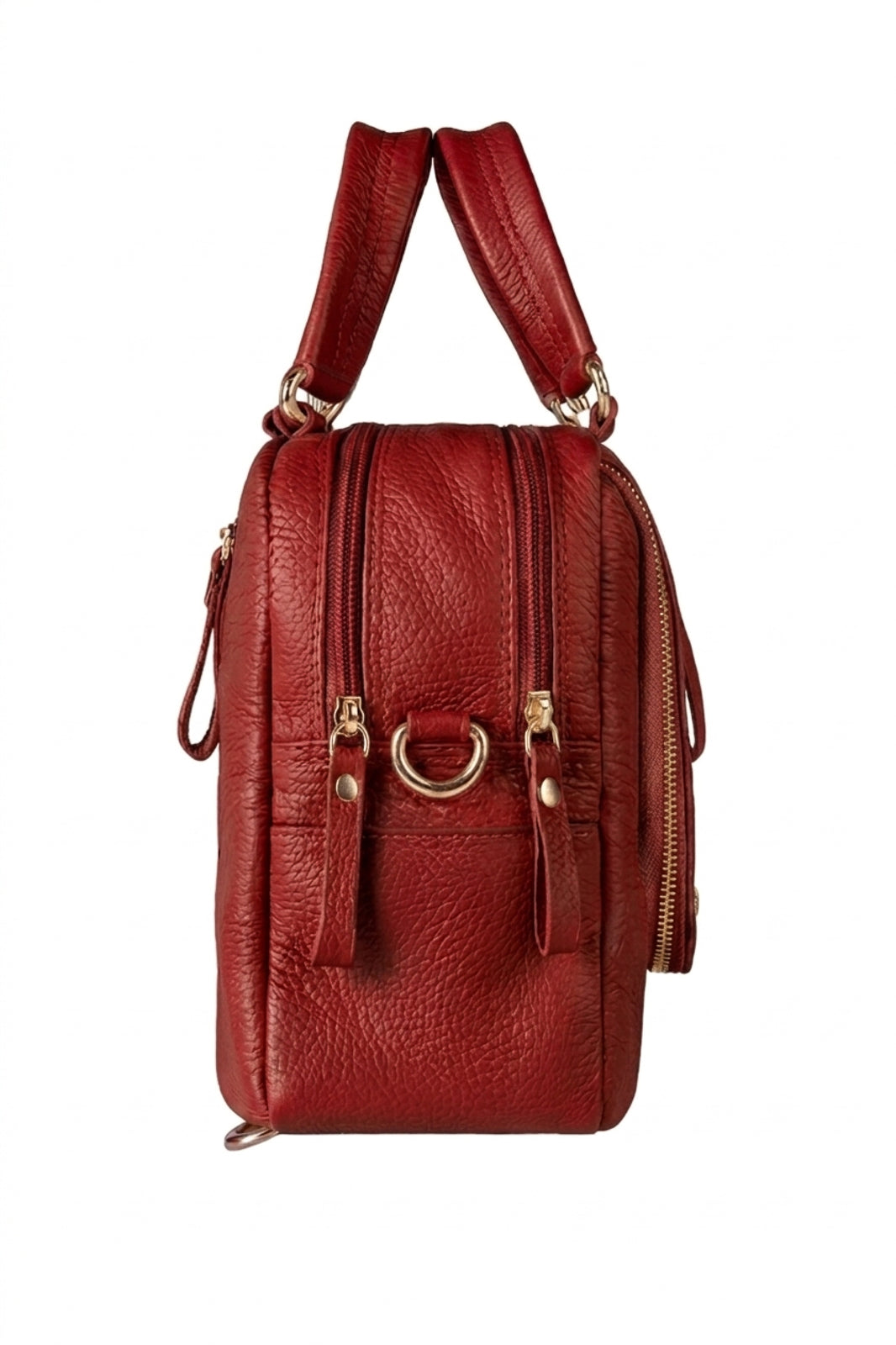 Bolsa mochila 2 em 1 em couro croco Marina