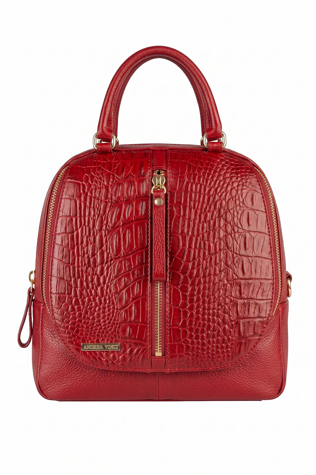 Bolsa mochila 2 em 1 em couro croco Marina