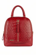 Bolsa mochila 2 em 1 em couro croco Marina