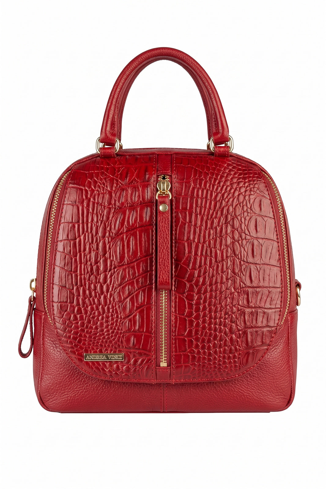 Bolsa mochila 2 em 1 em couro croco Marina