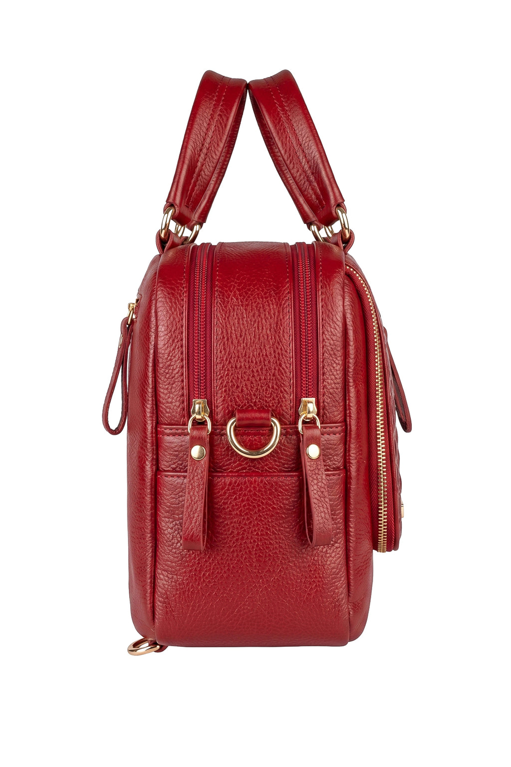 Bolsa mochila 2 em 1 em couro croco Marina