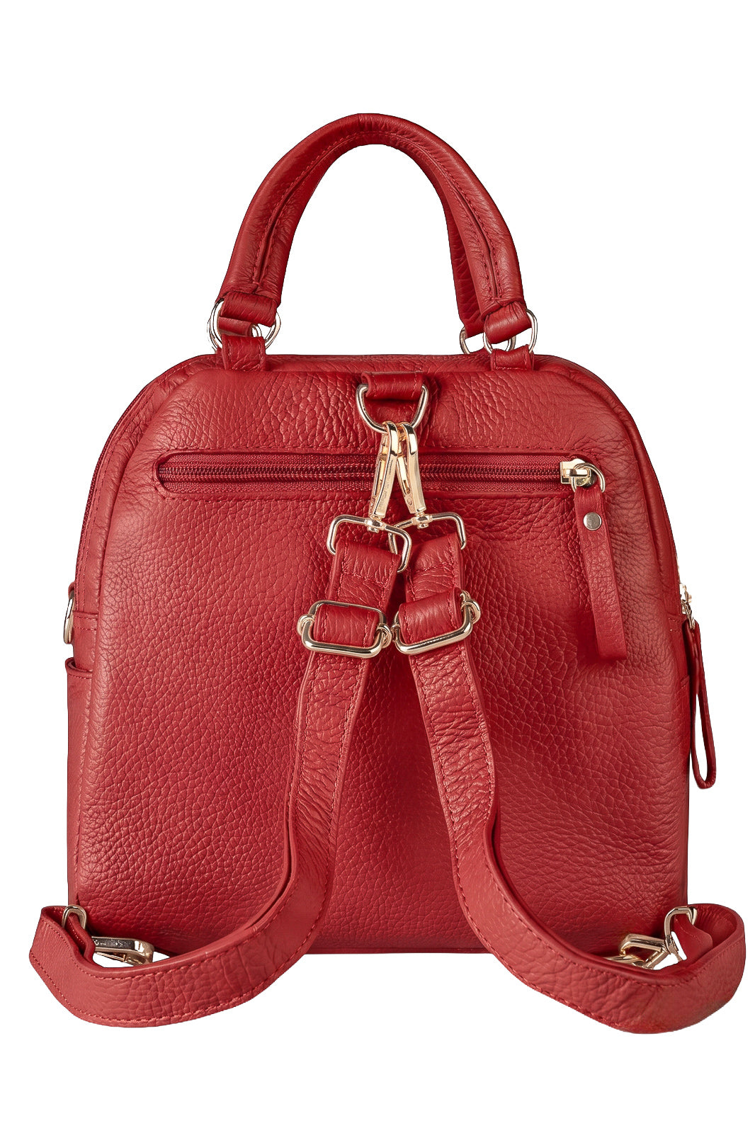 Bolsa mochila 2 em 1 em couro liso Marina