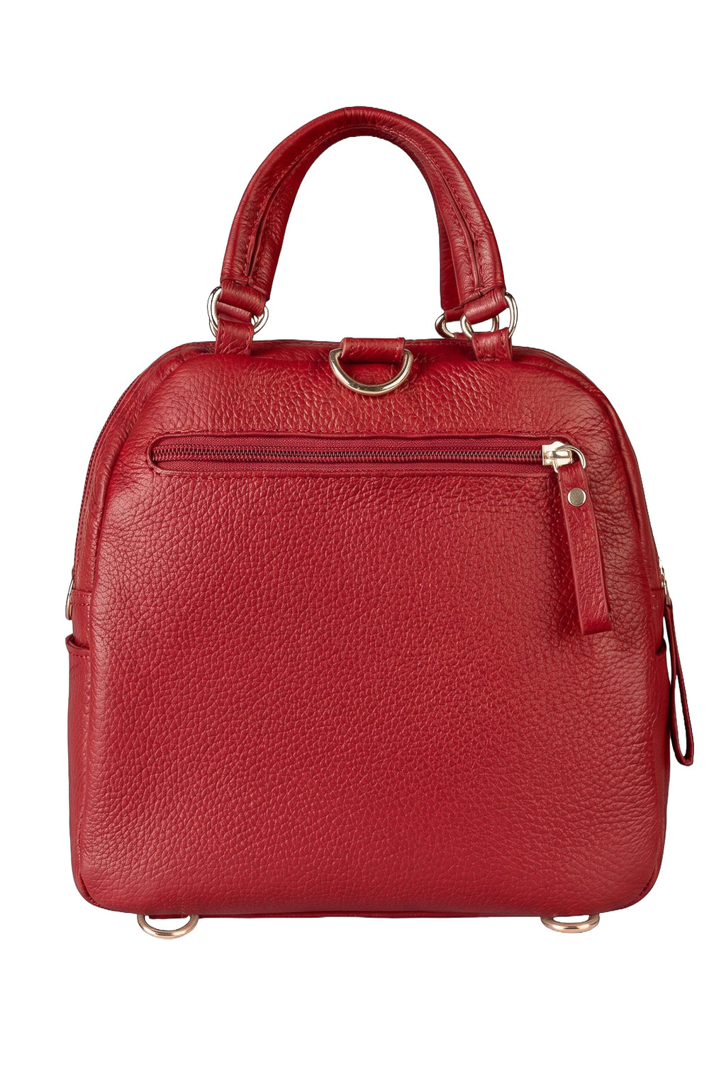 Bolsa mochila 2 em 1 em couro liso Marina