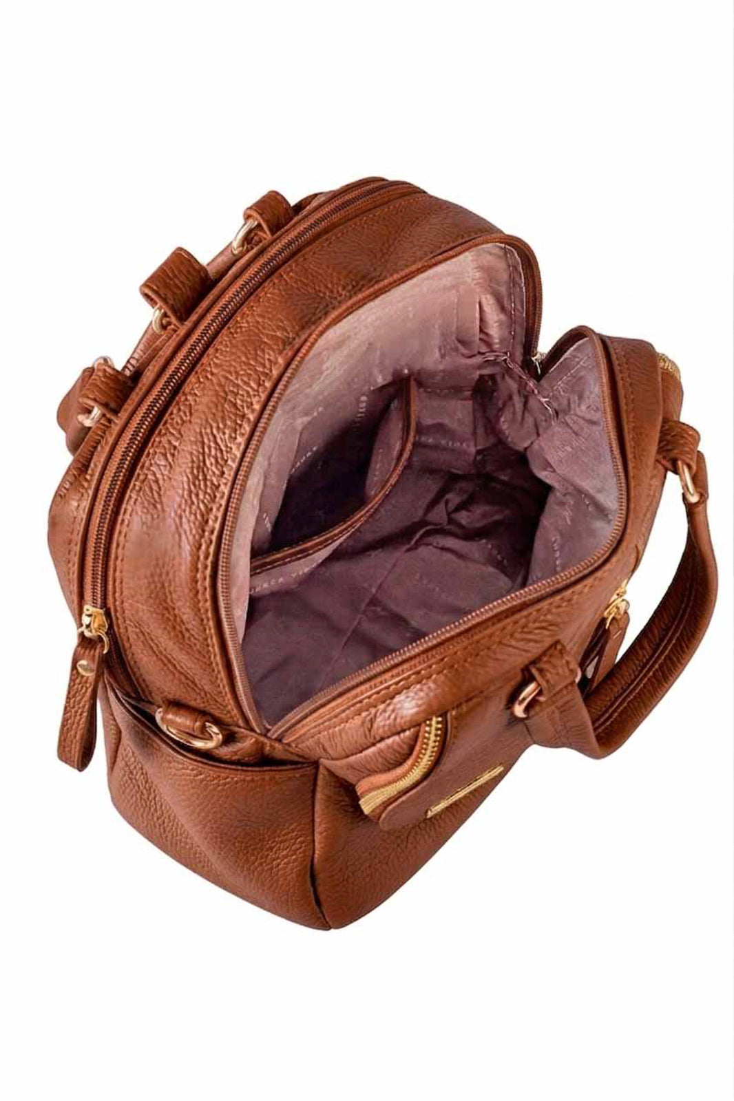 Bolsa mochila 2 em 1 em couro croco Marina