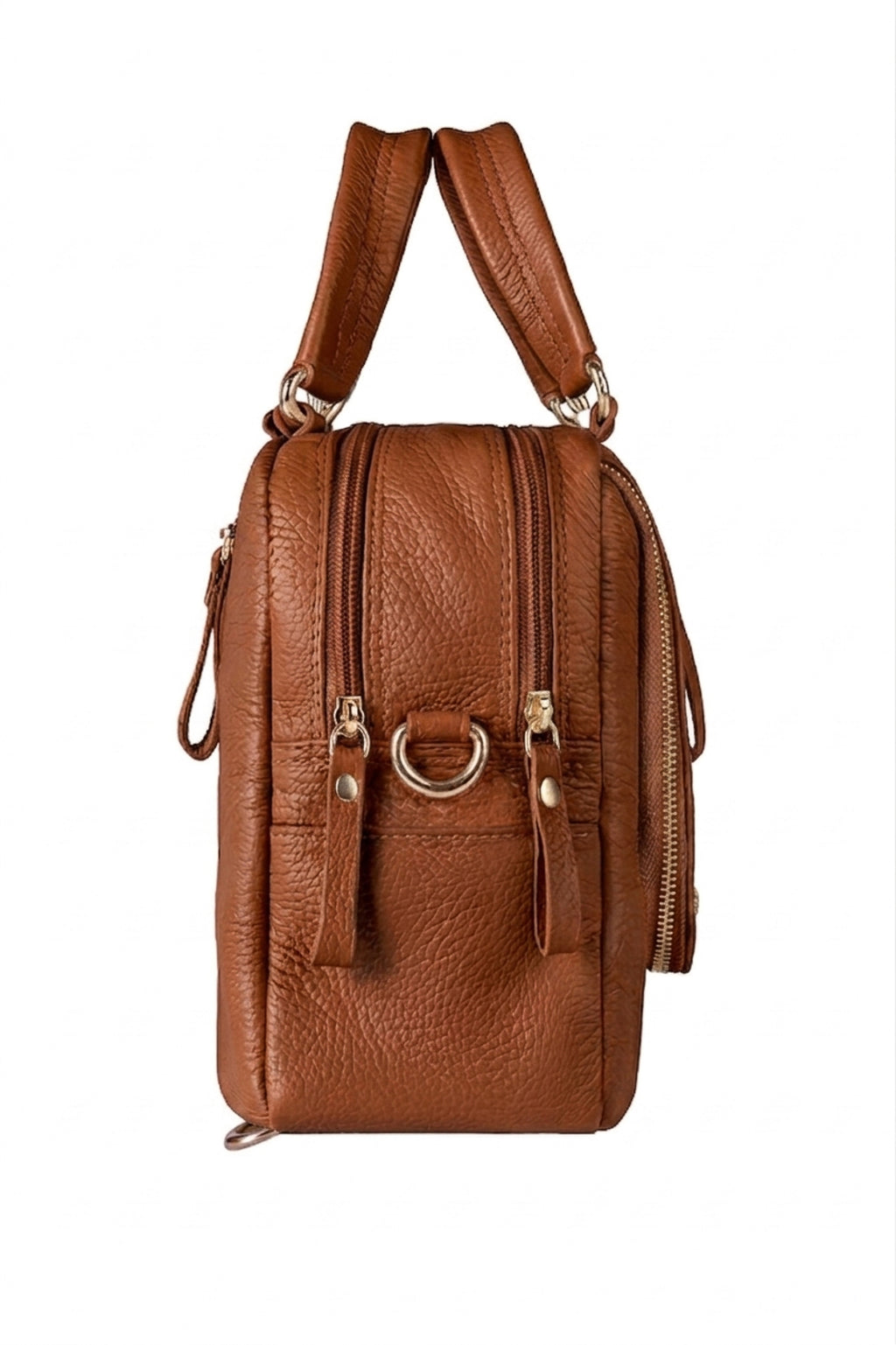 Bolsa mochila 2 em 1 em couro croco Marina