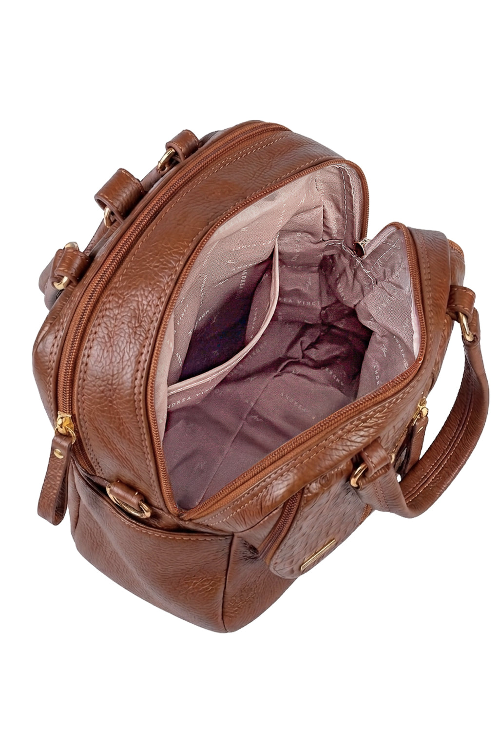 Bolsa mochila 2 em 1 em couro croco Marina
