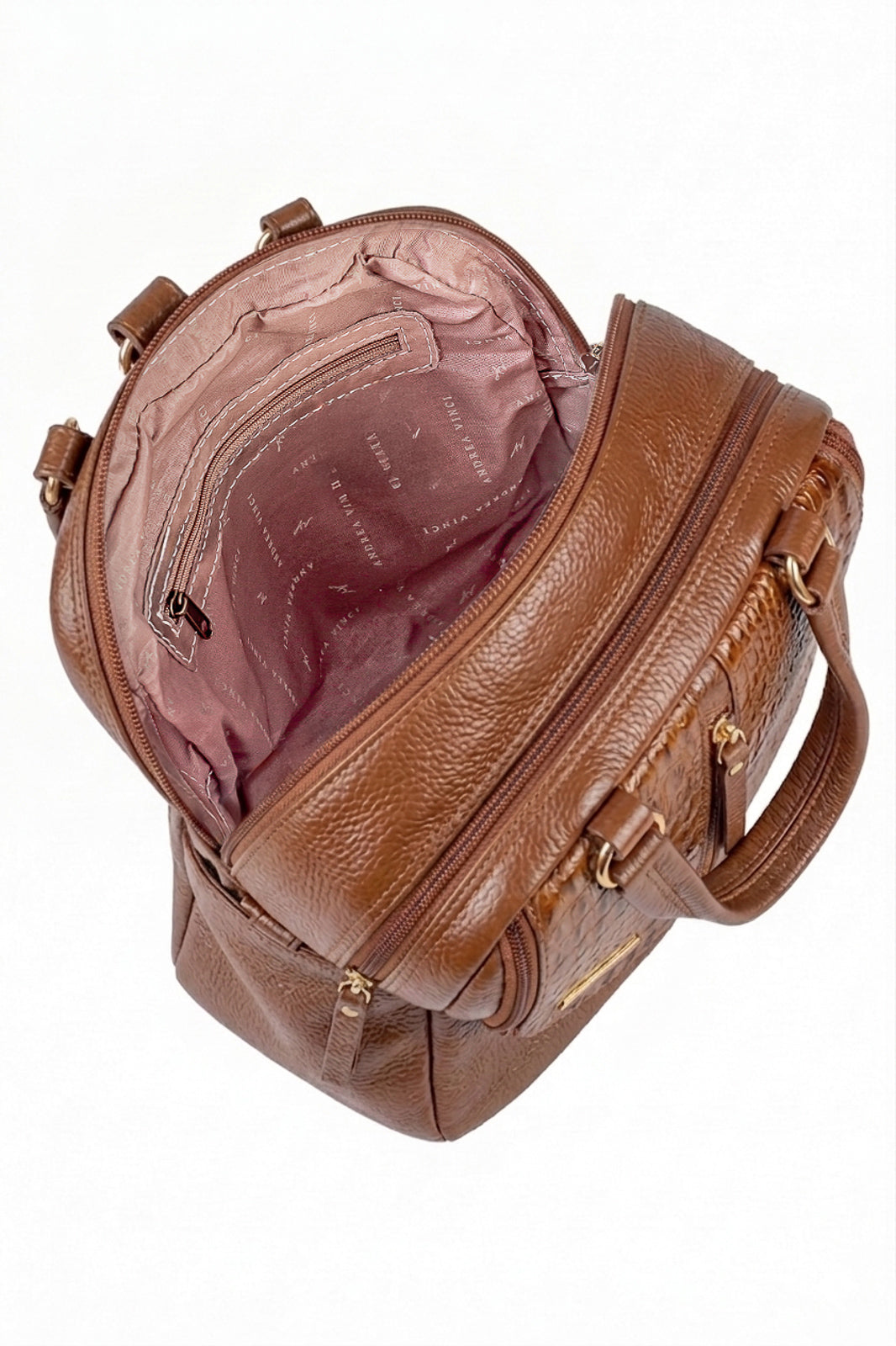 Bolsa mochila 2 em 1 em couro croco Marina