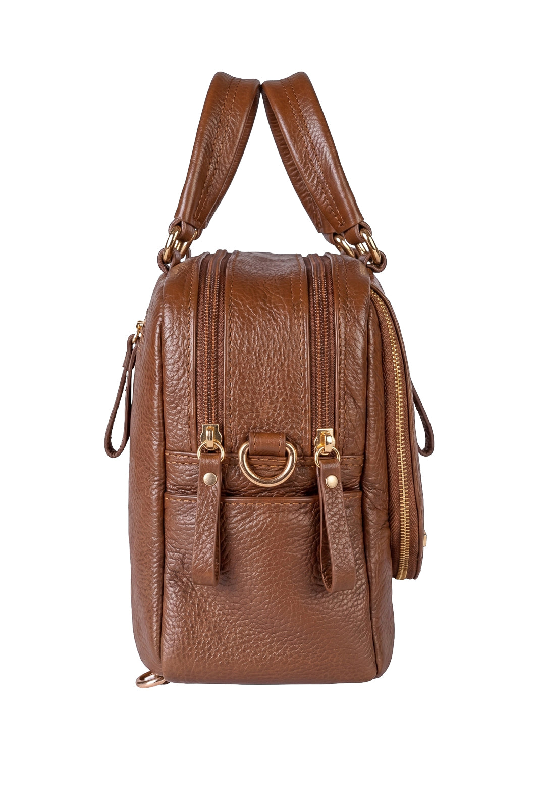 Bolsa mochila 2 em 1 em couro croco Marina
