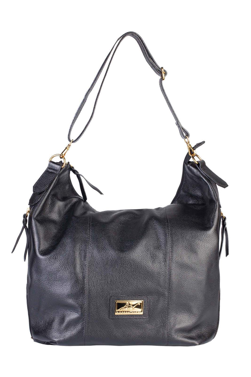 Bolsa mochila saco em couro liso Charlote - Enluaze