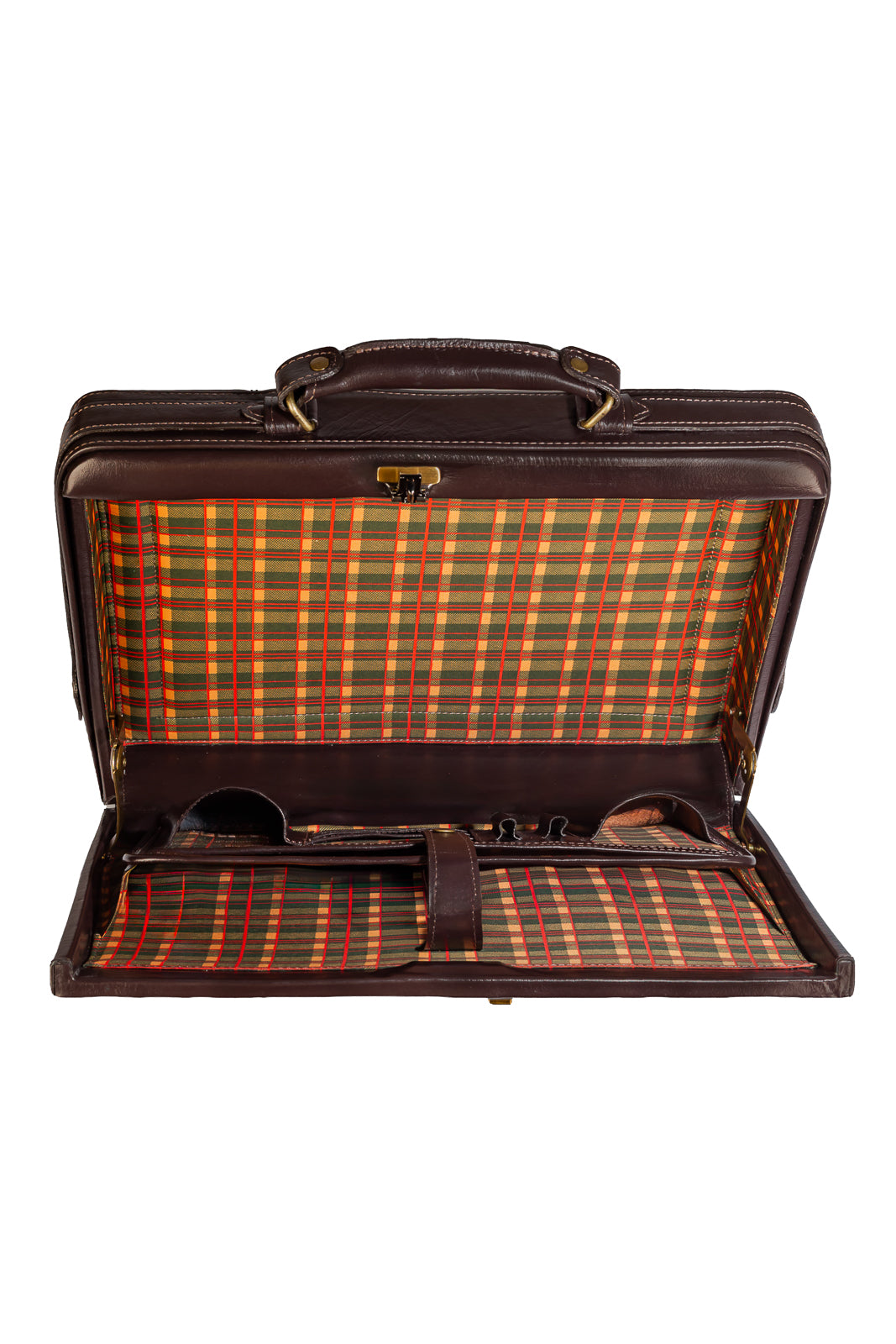 Maleta em couro com segredo Block