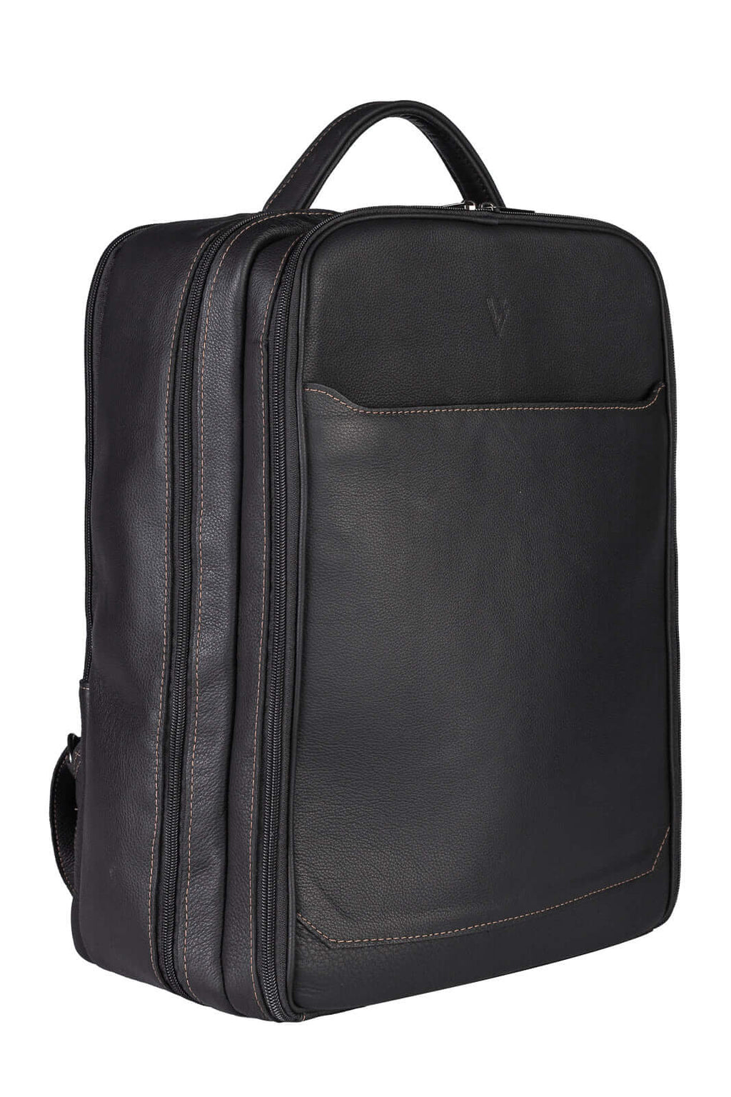 Mochila mala masculina em couro floater grande para notebook Gabriel - Enluaze