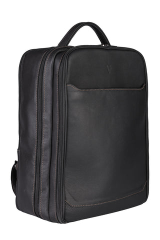 Mochila mala masculina em couro floater grande para notebook Gabriel