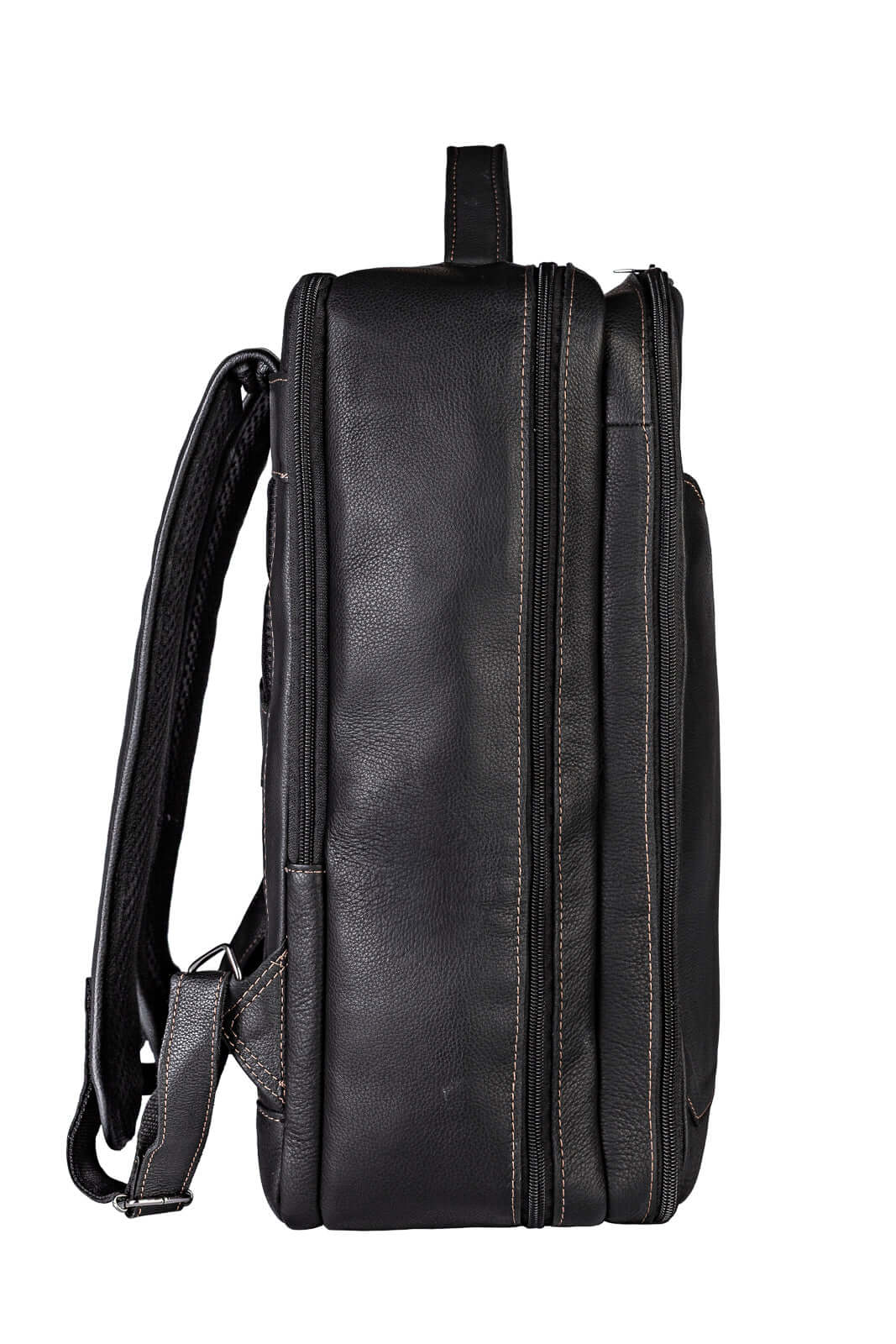 Mochila mala masculina em couro floater grande para notebook Gabriel - Enluaze