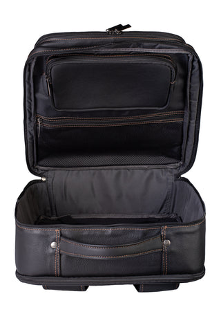 Mochila mala masculina em couro floater grande para notebook Gabriel