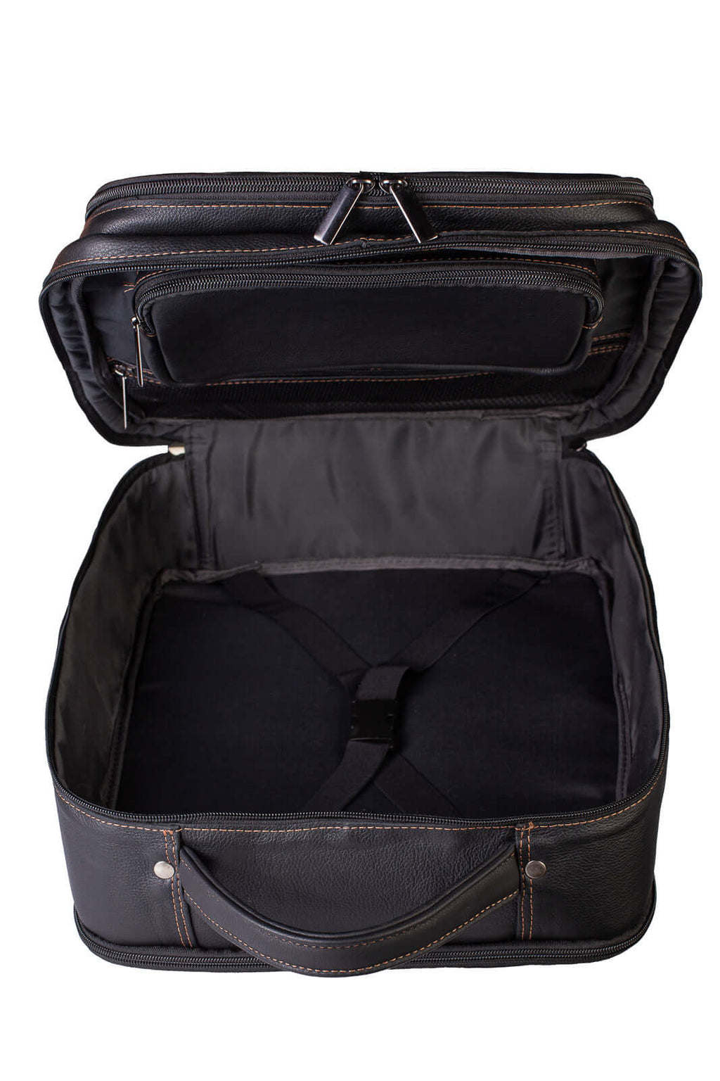 Mochila mala masculina em couro floater grande para notebook Gabriel - Enluaze