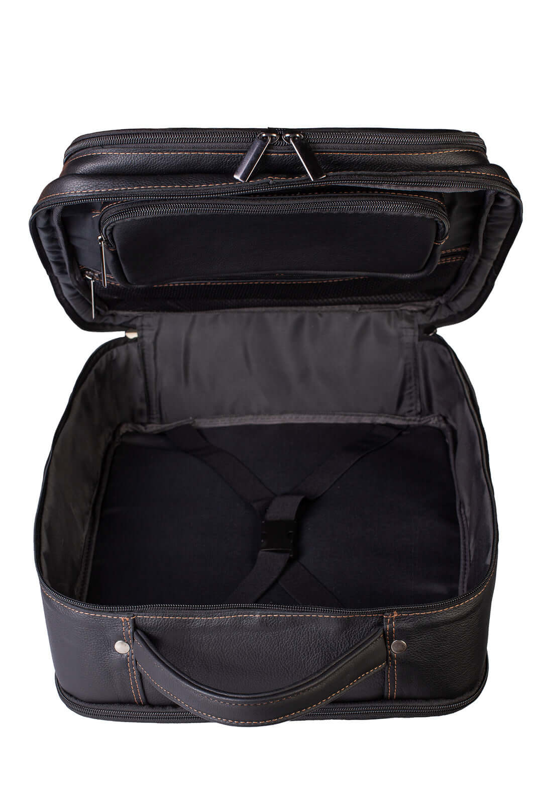 Mochila mala masculina em couro floater grande para notebook Gabriel - Enluaze