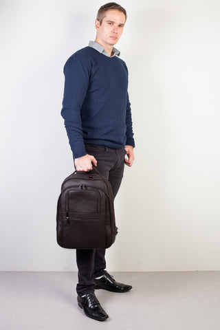 Mochila executiva de couro floater Office