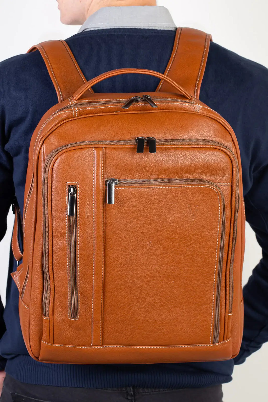 Mochila de couro executiva Connect - Enluaze