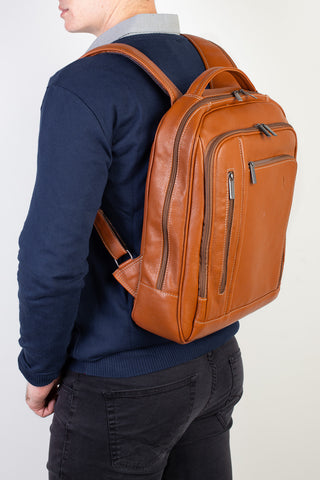 Mochila de couro executiva Connect