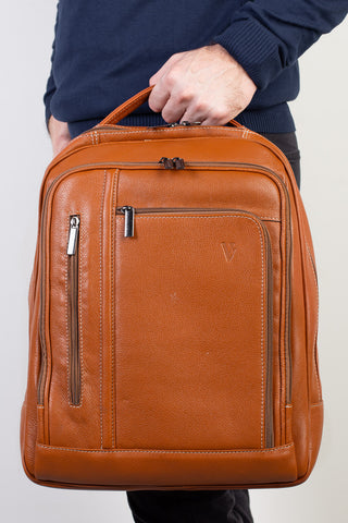 Mochila de couro executiva Connect