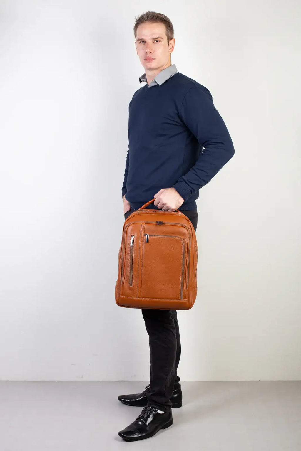 Mochila de couro executiva Connect - Enluaze